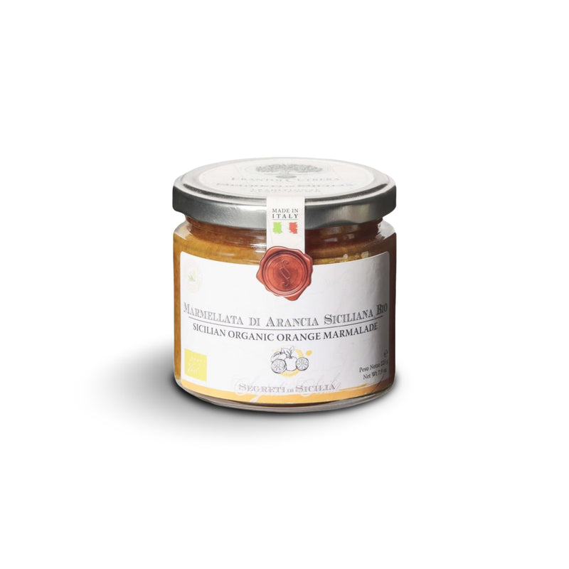 Organic Orange Marmalade MARMELLATA DI ARANCIA SICILIANA BIO, 225gr