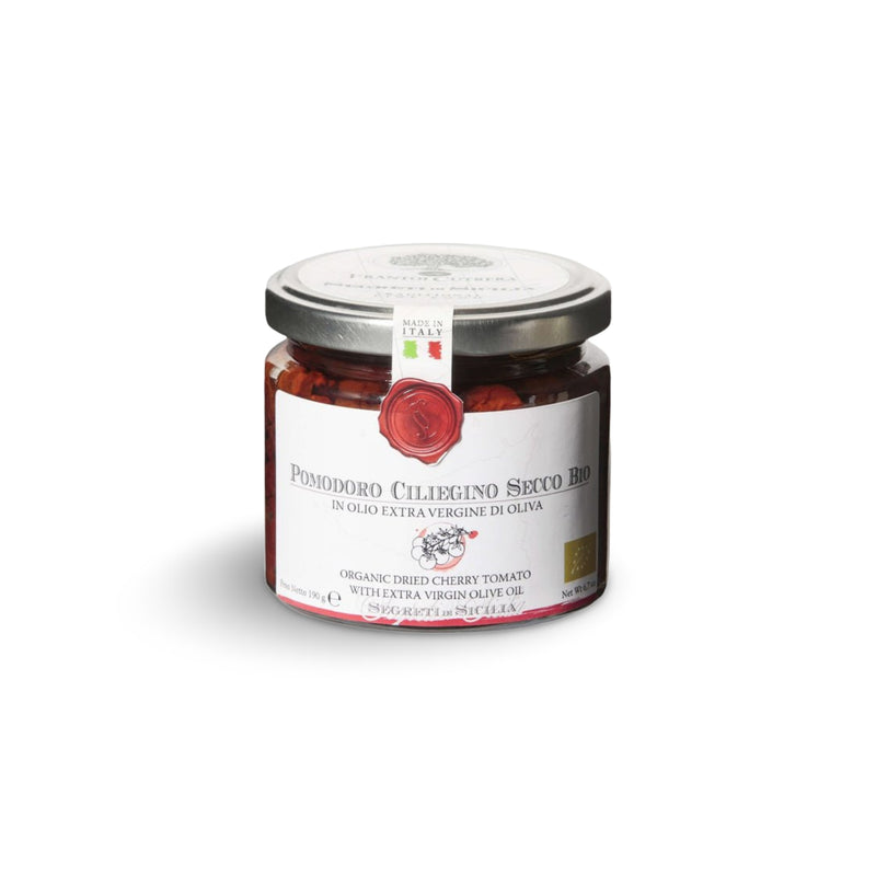 Getrocknete und eingelegte Bio-Kirschtomaten POMODORO CILIEGINO SECCO BIO, 190gr