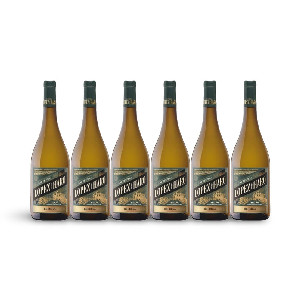 Hacienda López de Haro Reserva Blanco 2018 Rioja 6er Vorteilspack Weißwein