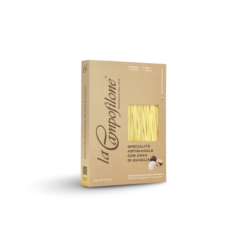 Pasta all' uovo FETTUCCINE CON UOVA DI QUAGLIA, 250gr