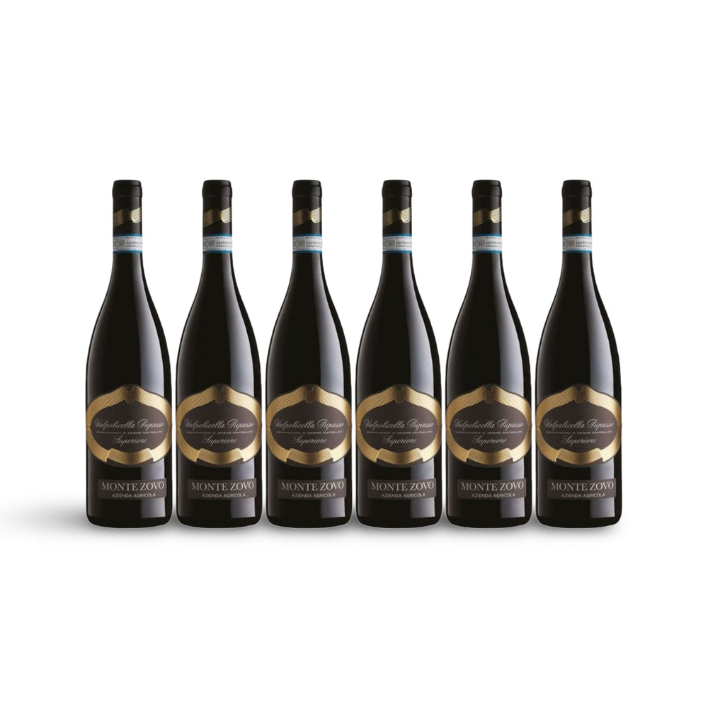 Valpolicella Ripasso DOC Superiore von Monte Zovo, Rotwein aus Venetien Italien, DOC 6er Pack, Vorteilspack im Karton