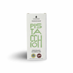 Ciomod Modica Schokolade mit Pistazien „Cioccolato Pistacchio“ aus Sizilien, 100 g