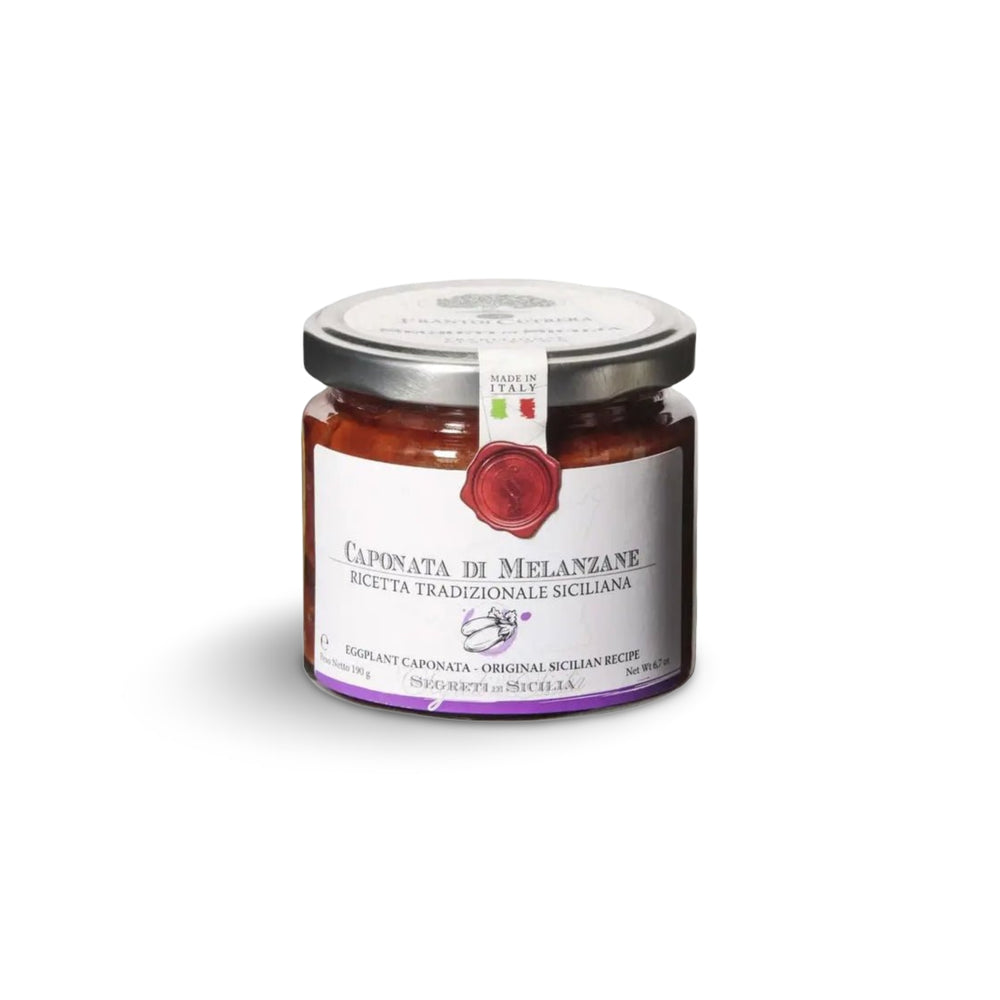 Antipasto with aubergines, olives and capers CAPONATA DI MELANZANE, 190gr