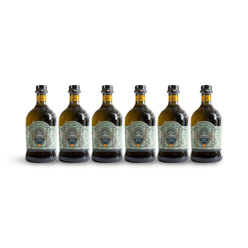 Frantoio Sant'Agata d’Oneglia Riviera Ligure DOP natives Olivenöl extra – 6er Vorteilspack aus Ligurien, 6 × 500 ml
