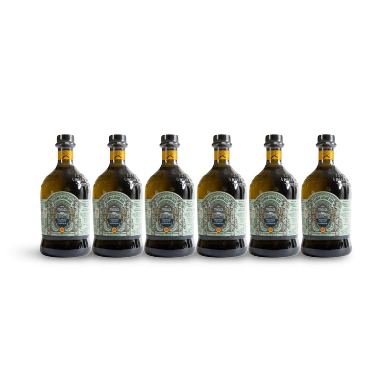 Frantoio Sant'Agata d’Oneglia Riviera Ligure DOP natives Olivenöl extra – 6er Vorteilspack aus Ligurien, 6 × 500 ml