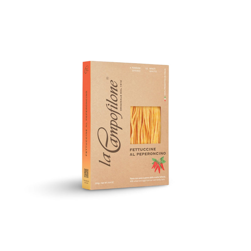 Pasta all' uovo FETTUCCINE AL PEPERONCINO, 250gr
