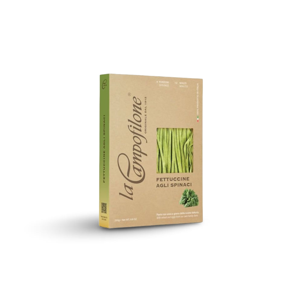 Pasta all' uovo FETTUCCINE AGLI SPINACI, 250gr