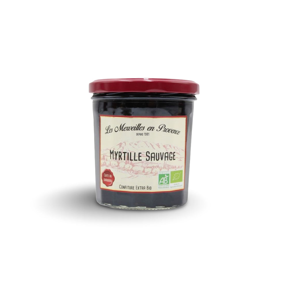 Bio Konfitüre Extra aus wilden Heidelbeeren MYRTILLE SAUVAGE, 370gr