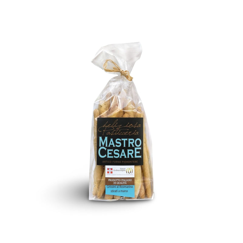 Handgefertigte Gebäckstangen mit Rosmarin GRISSINI AL ROSMARINO, 200gr