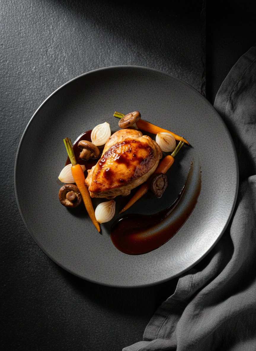 Narassa Côtes Catalanes IGP passt hervorragend zu Coq au Vin.
