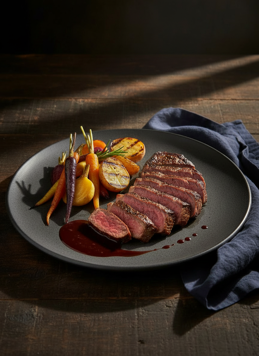 Sessantanni Primitivo di Manduria passt ideal zu rotem Fleisch und Wildgerichten.