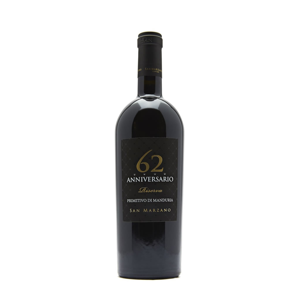 ANNIVERSARIO 62 PRIMITIVO DI MANDURIA RISERVA DOP 2018