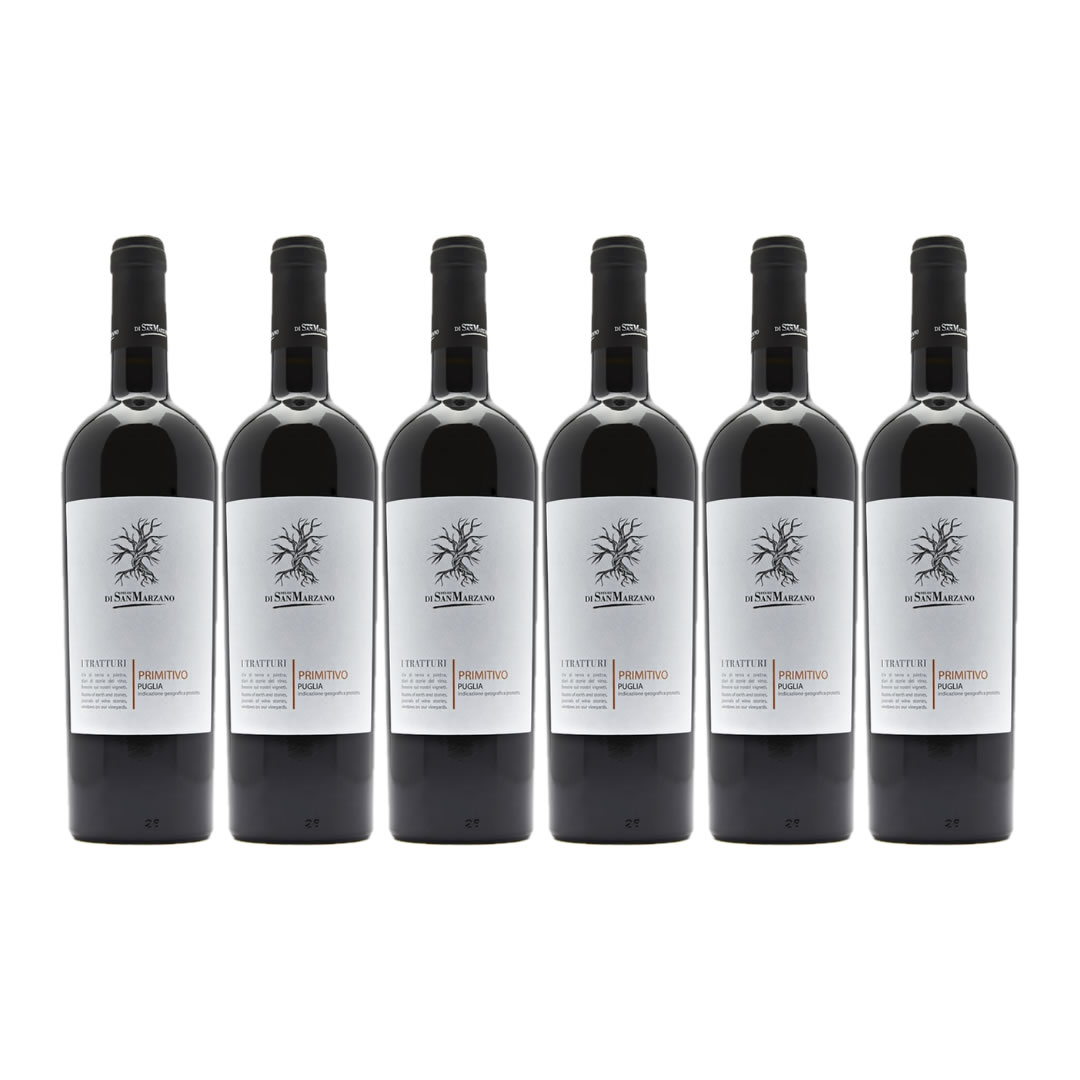 I TRATTURI PRIMITIVO PUGLIA IGP 2023 - im 6er Pack I TRATTURI PRIMITIVO PUGLIA IGP 2023 - im 6er Pack