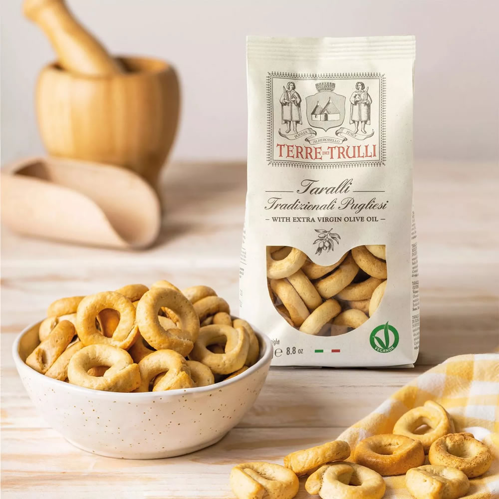 Traditionelles Salzgebäck TARALLI TRADIZIONALE PUGLIESI, 250gr Traditionelles Salzgebäck TARALLI TRADIZIONALE PUGLIESI, 250gr