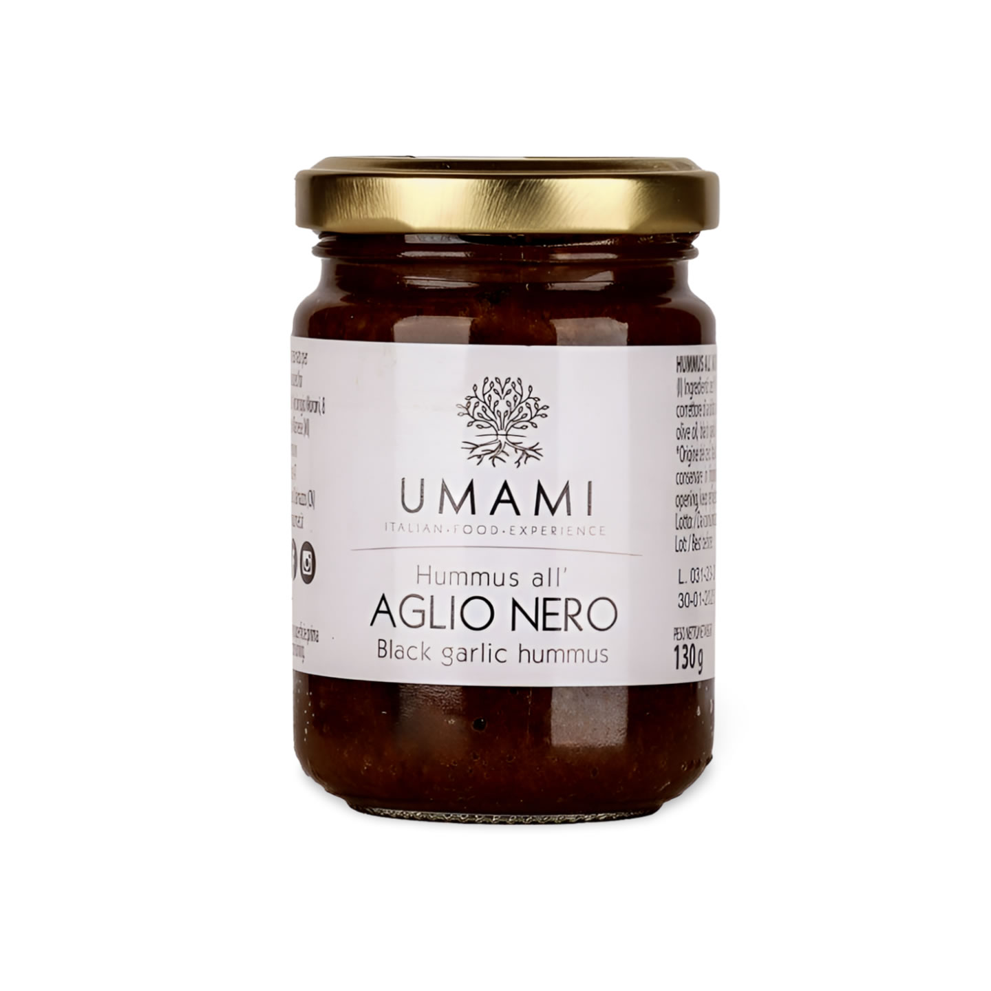 Schwarzer Knoblauch Hummus HUMMUS ALL’AGLIO NERO, 130gr