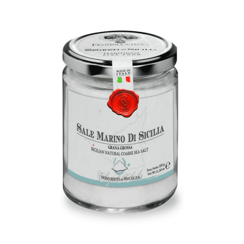 Meersalz aus Sizilien SALE MARINO DI SICILIA GRANA GROSSA, 320gr Meersalz aus Sizilien SALE MARINO DI SICILIA GRANA GROSSA, 320gr
