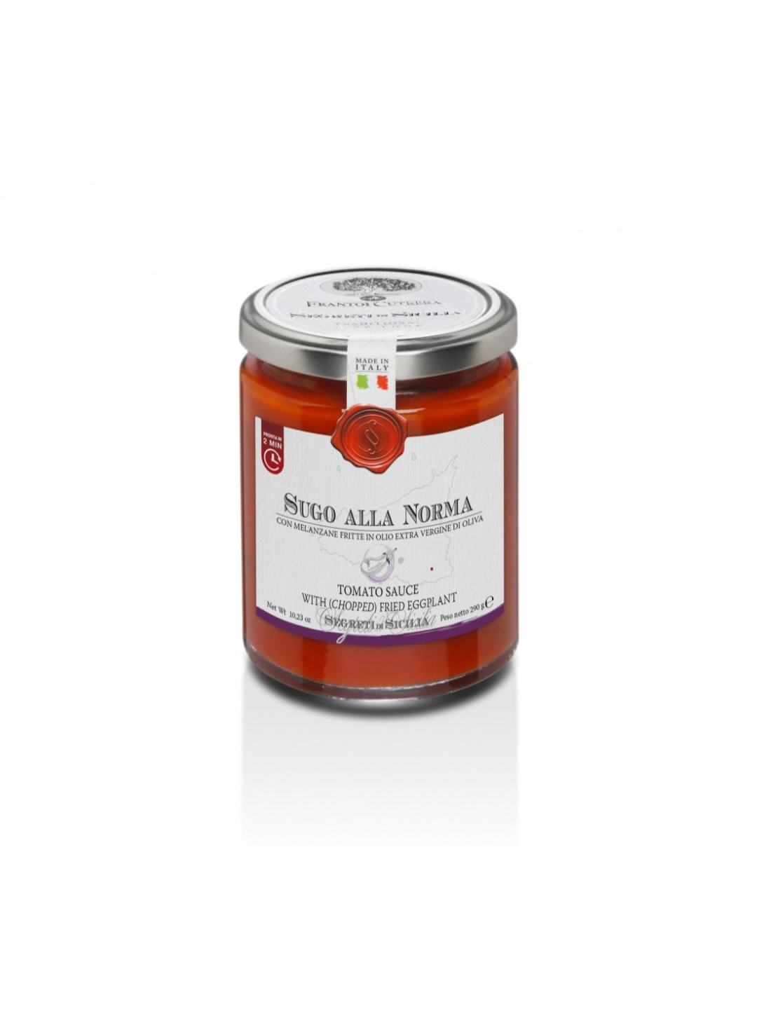 Sizilianische Tomatensauce mit frittierter Aubergine SUGO ALLA NORMA, 290gr Sizilianische Tomatensauce mit frittierter Aubergine SUGO ALLA NORMA, 290gr