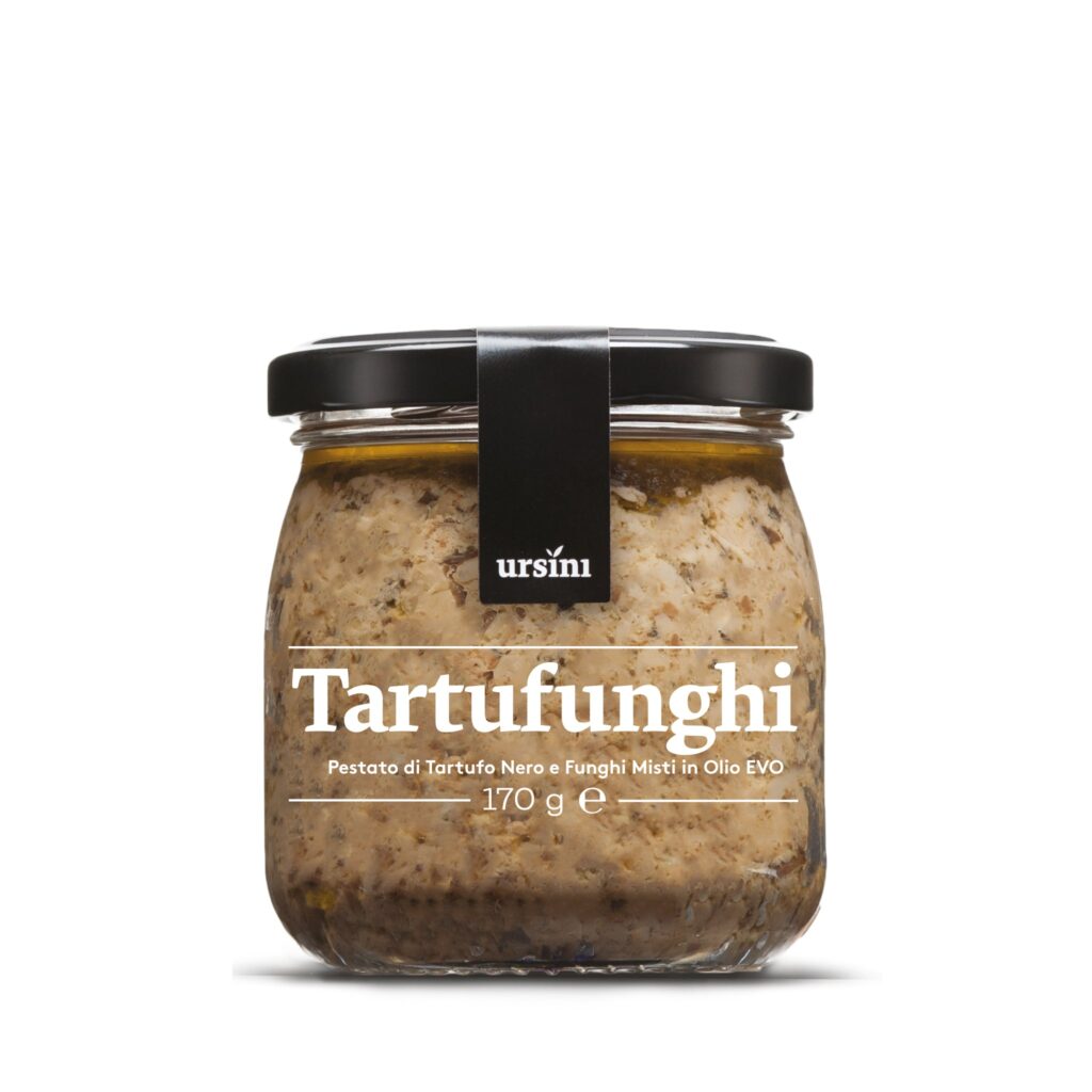 Aufstrich mit Trüffeln und Pilzen TARTUFUNGHI, 170gr Aufstrich mit Trüffeln und Pilzen TARTUFUNGHI, 170gr