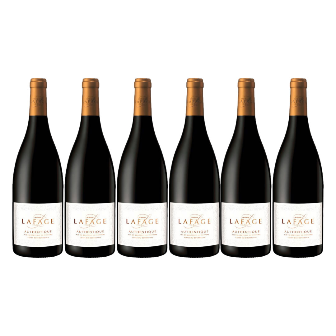 AUTHENTIQUE COTES DU ROUSSILLON AOP 2022 - im 6er Pack