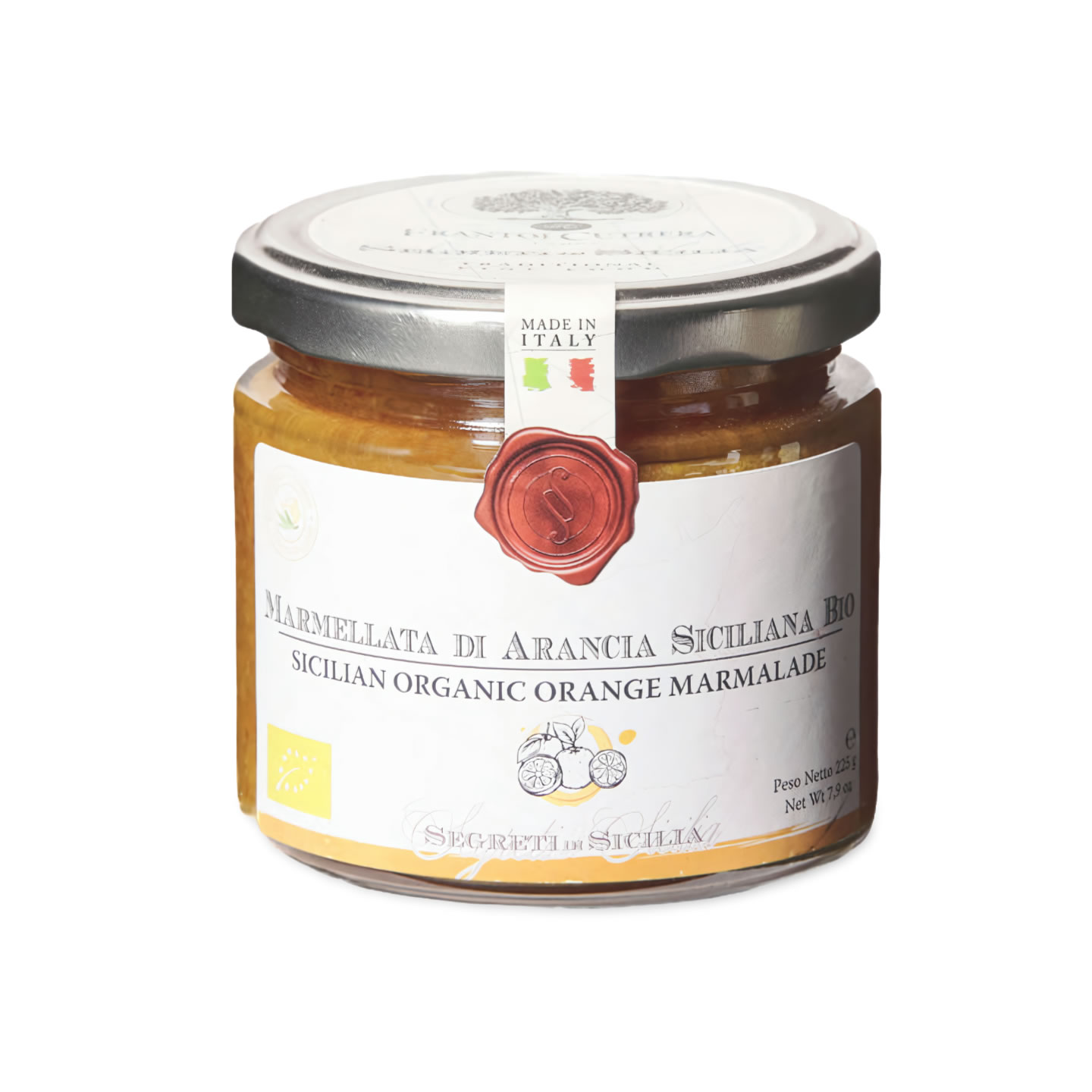 Bio Orangenmarmelade MARMELLATA DI ARANCIA SICILIANA BIO, 225gr Bio Orangenmarmelade MARMELLATA DI ARANCIA SICILIANA BIO, 225gr