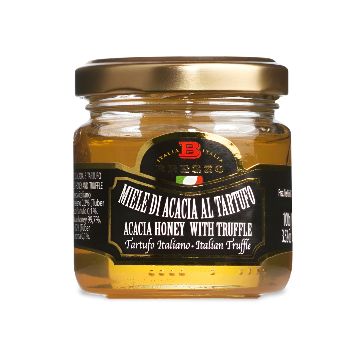 Akazienhonig mit Trüffel verfeinert MIELE DI ACACIA AL TARTUFO, 100gr Akazienhonig mit Trüffel verfeinert MIELE DI ACACIA AL TARTUFO, 100gr