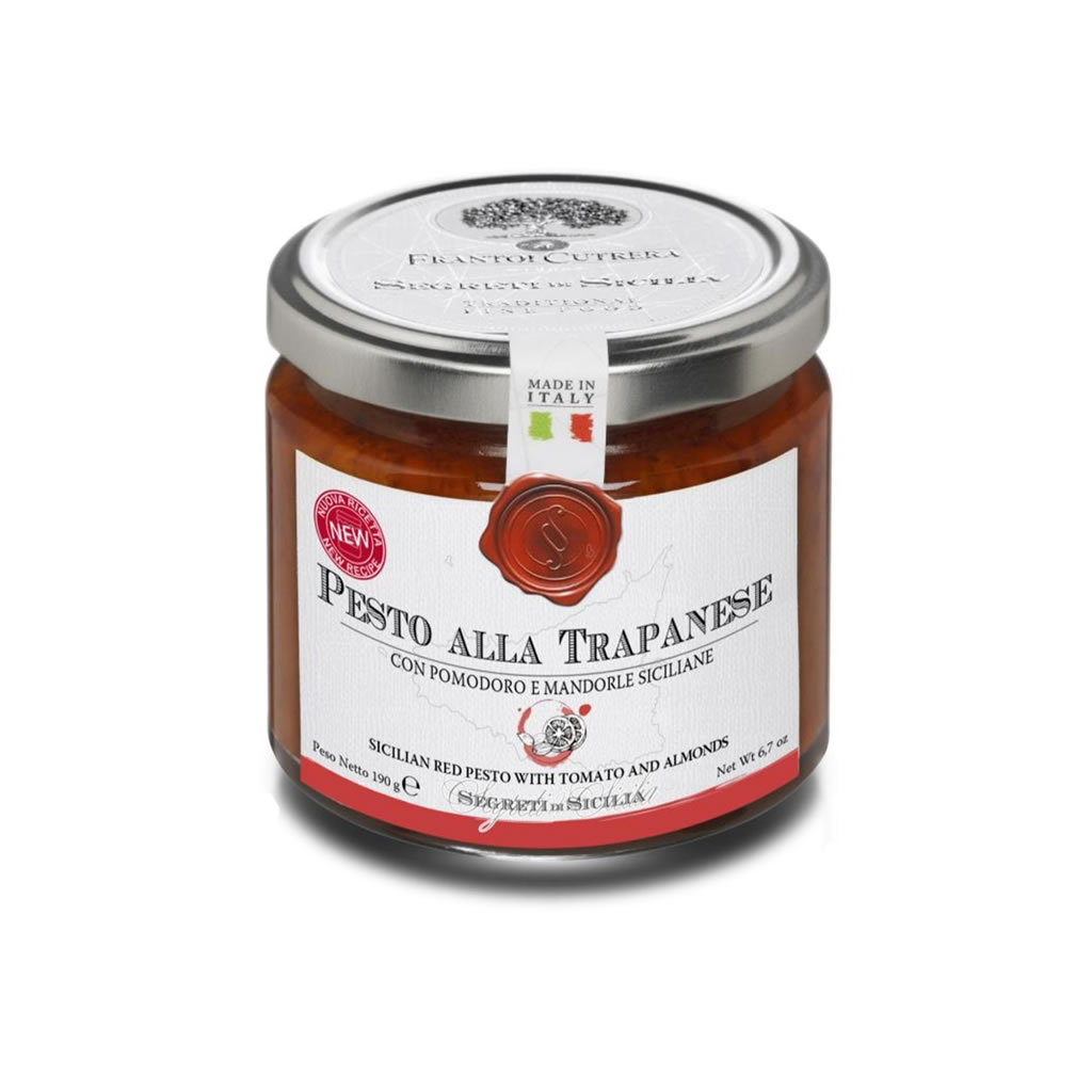 Pesto mit Tomaten und Mandeln aus Sizilien PESTO ALLA TRAPANESE, 190gr