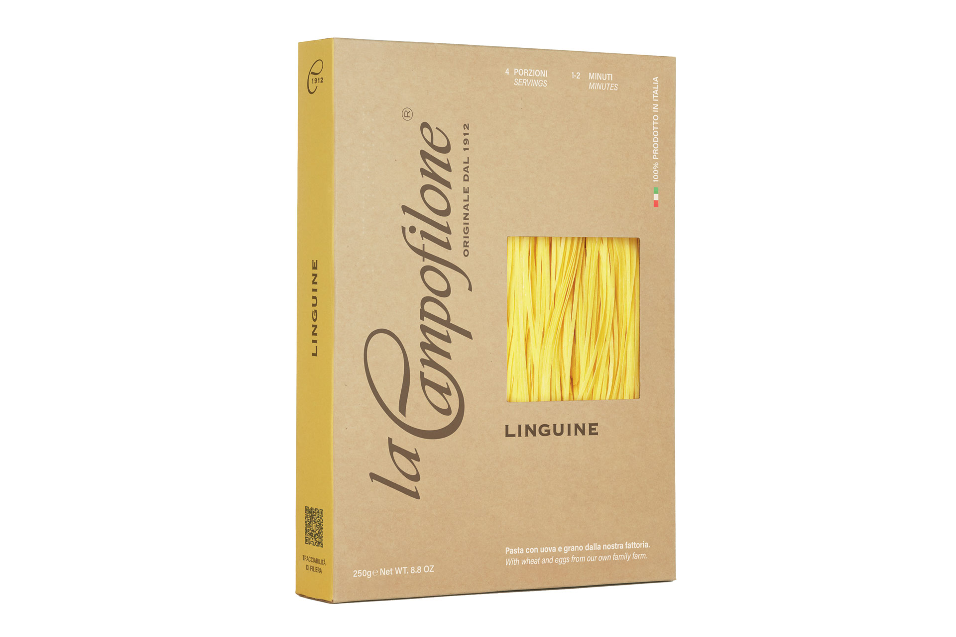 Pasta all' uovo LINGUINE, 250gr