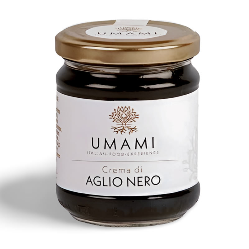 Schwarze Knoblauch Creme CREMA DI AGLIO NERO, 90gr Schwarze Knoblauch Creme CREMA DI AGLIO NERO, 90gr