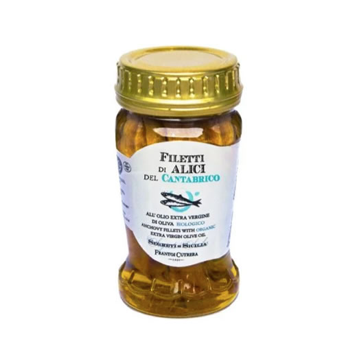 Eingelegte Sardellenfilets FILETTI DI ALICI DEL CANTABRICO, 95gr Eingelegte Sardellenfilets FILETTI DI ALICI DEL CANTABRICO, 95gr