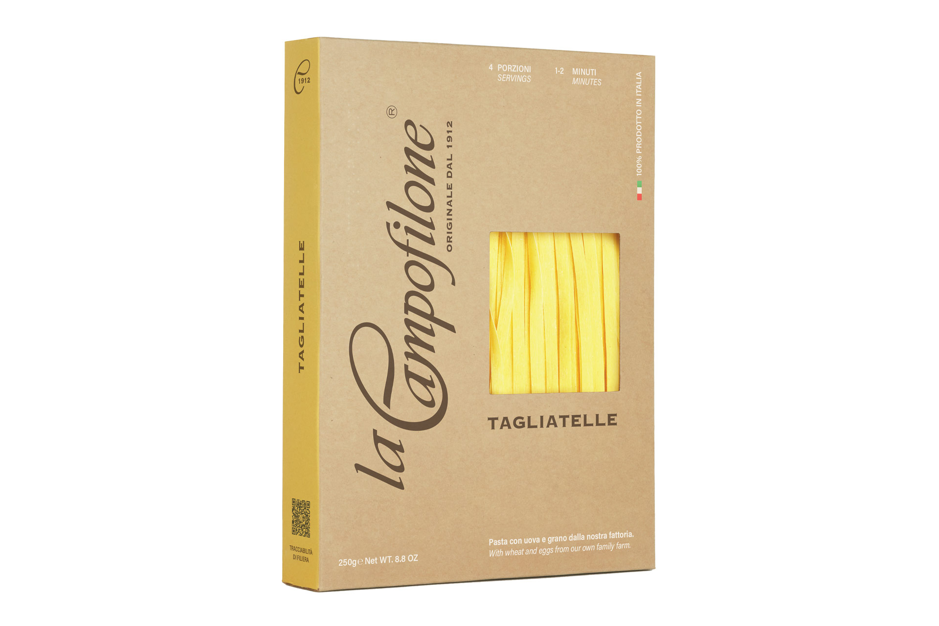 Pasta all' uovo TAGLIATELLE, 250gr Pasta all' uovo TAGLIATELLE, 250gr