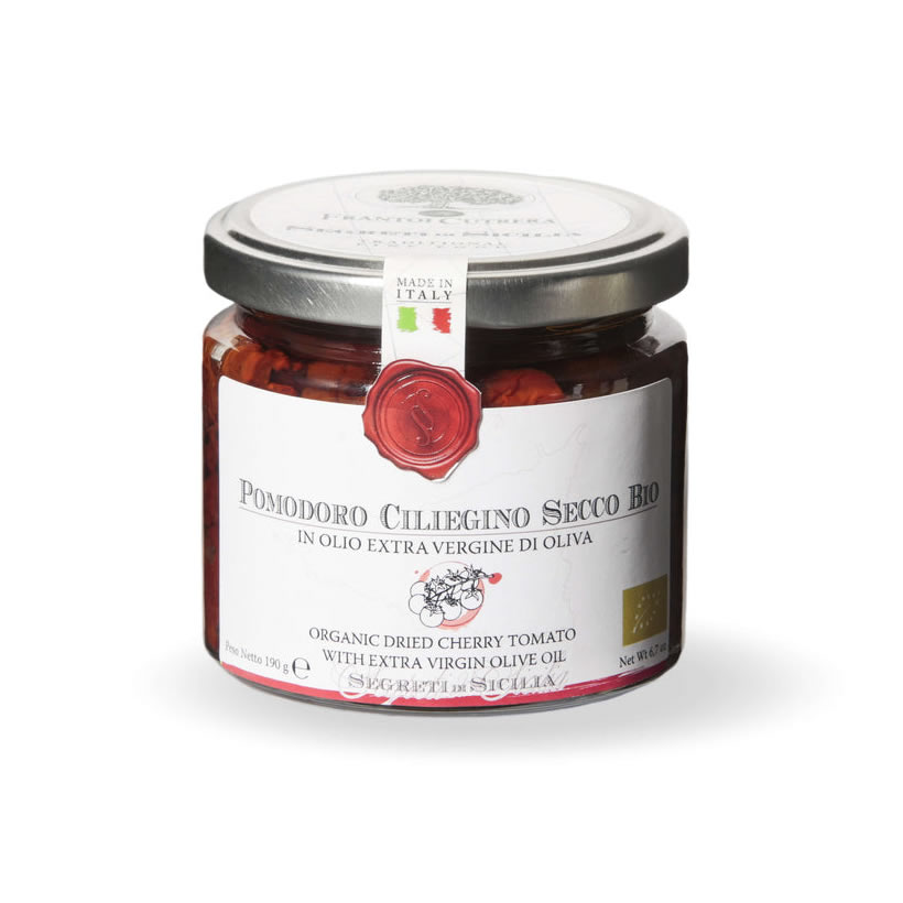 Getrocknete und eingelegte Bio-Kirschtomaten POMODORO CILIEGINO SECCO BIO, 190gr
