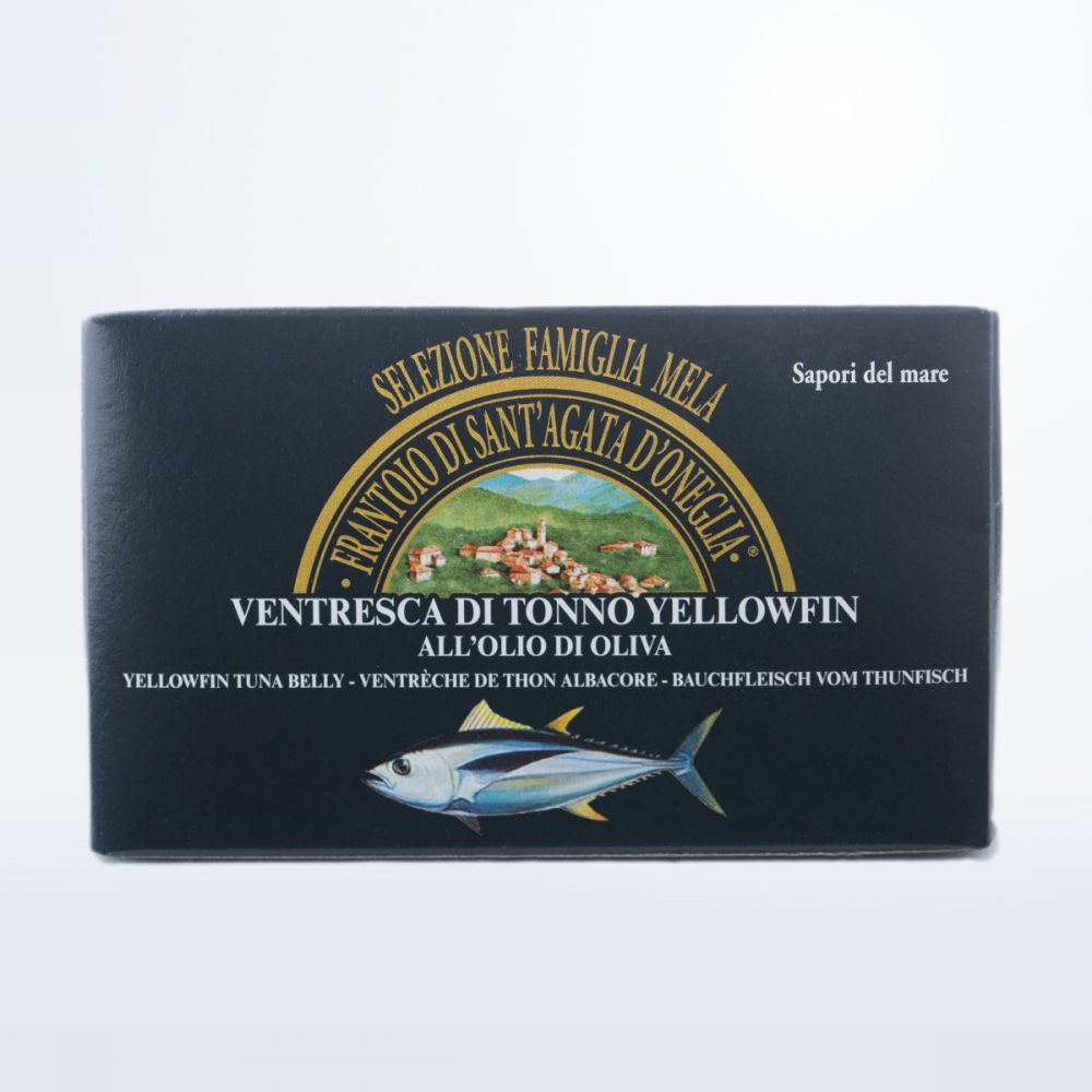 Bauchfleisch vom Thunfisch VENTRESCA DI TONNO YELLOFIN IN OLIO DI OLIVA, 111gr