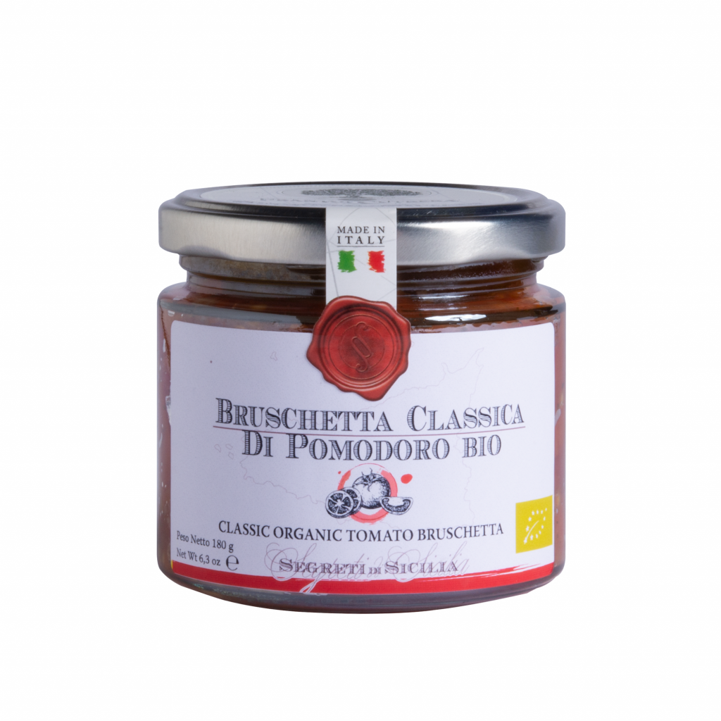 Aufstrich BRUSCHETTA CLASSICA DI POMODORO BIO, 180gr